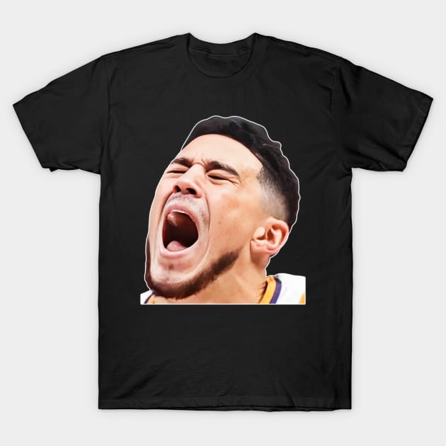 Devin Booker Crying T-Shirt by darklordpug
